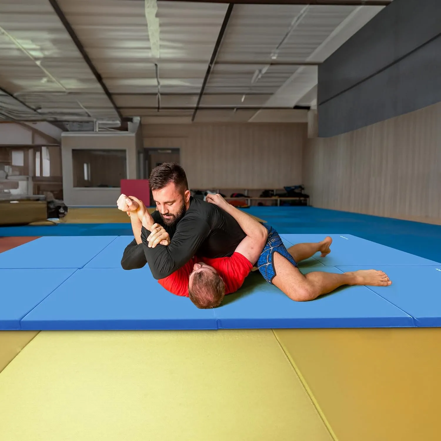 BalanceFrom Folding Gymnastics Mat, Home Gym Floor Tumbling Equipment, 4' x 10' x 2"