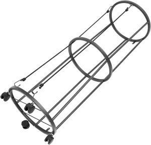 Ball Storage Rack, Rolling Lockable Metal Ball Organizer for Basketball, Football, Volleyball
