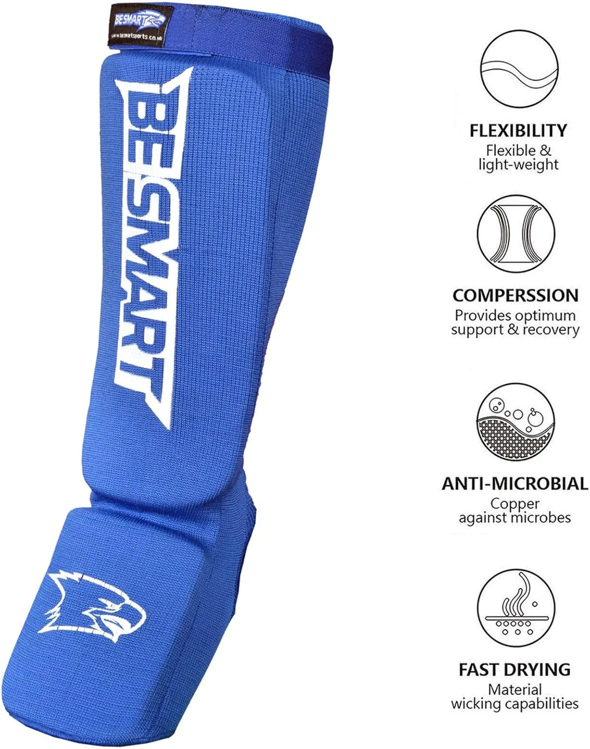 Be Smart Kids, Adults, Youth, Men and Women Muay Thai MMA Kickboxing Shin Guards, Instep Guard Training, Sparring Protective Gear Equipment Shin Kick Pads