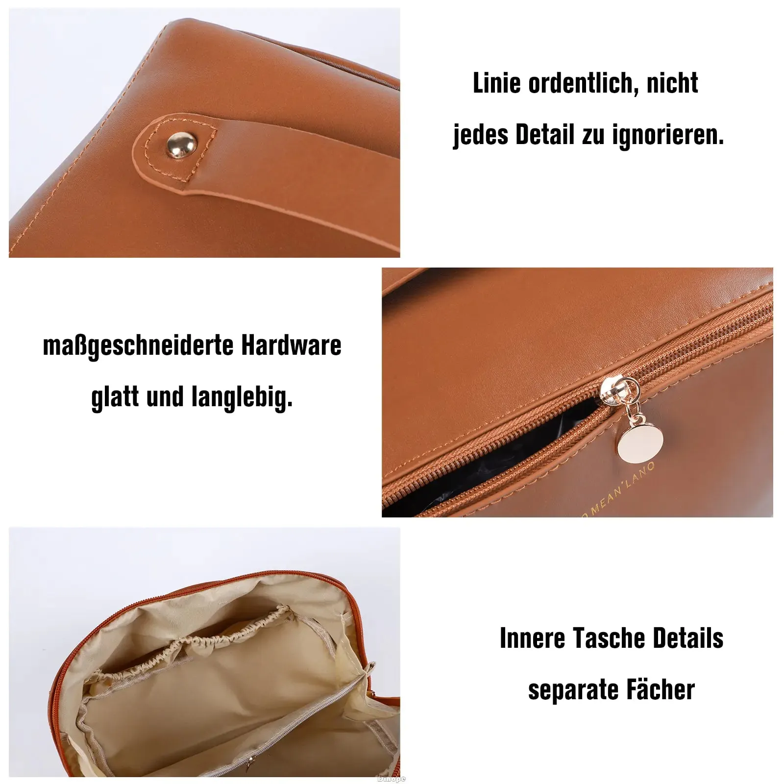 Beauty on the Go: The Stylish & Spacious Leather Makeup Bag ✨