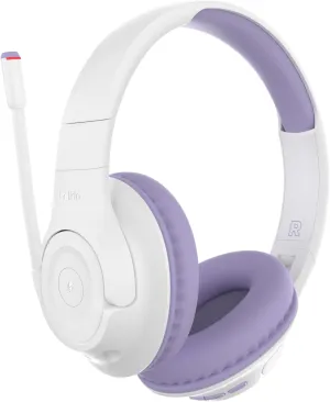 Belkin SoundForm Inspire Wireless Over-Ear Headset for Kids, Online Learning & Travel w/Built-in Microphone, 85dB Safe Volume Limit, 35H Battery - Compatible w/iPhone, iPad, Galaxy & More - Lavender