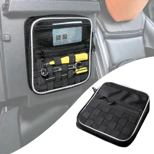 BESTAOO Center Console Hidden Organizer Bag Compatible with Ford F150 Accessories Ford F150 2017 2018 2019 2020 2021 Interior Accessories Armrest Storage Bag (Black)