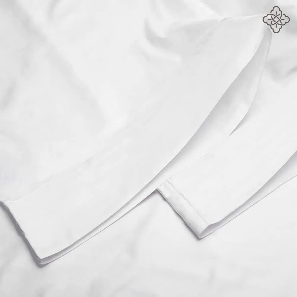 Bioweaves 100% Organic Cotton Envelope Pillow Cases 300 Thread Count Soft Sateen Weave GOTS Certified – 20 X 27, Set of 2, White