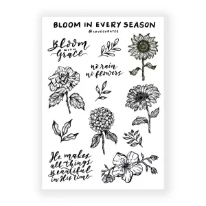 Bloom In Every Season | Journaling Sticker Sheet