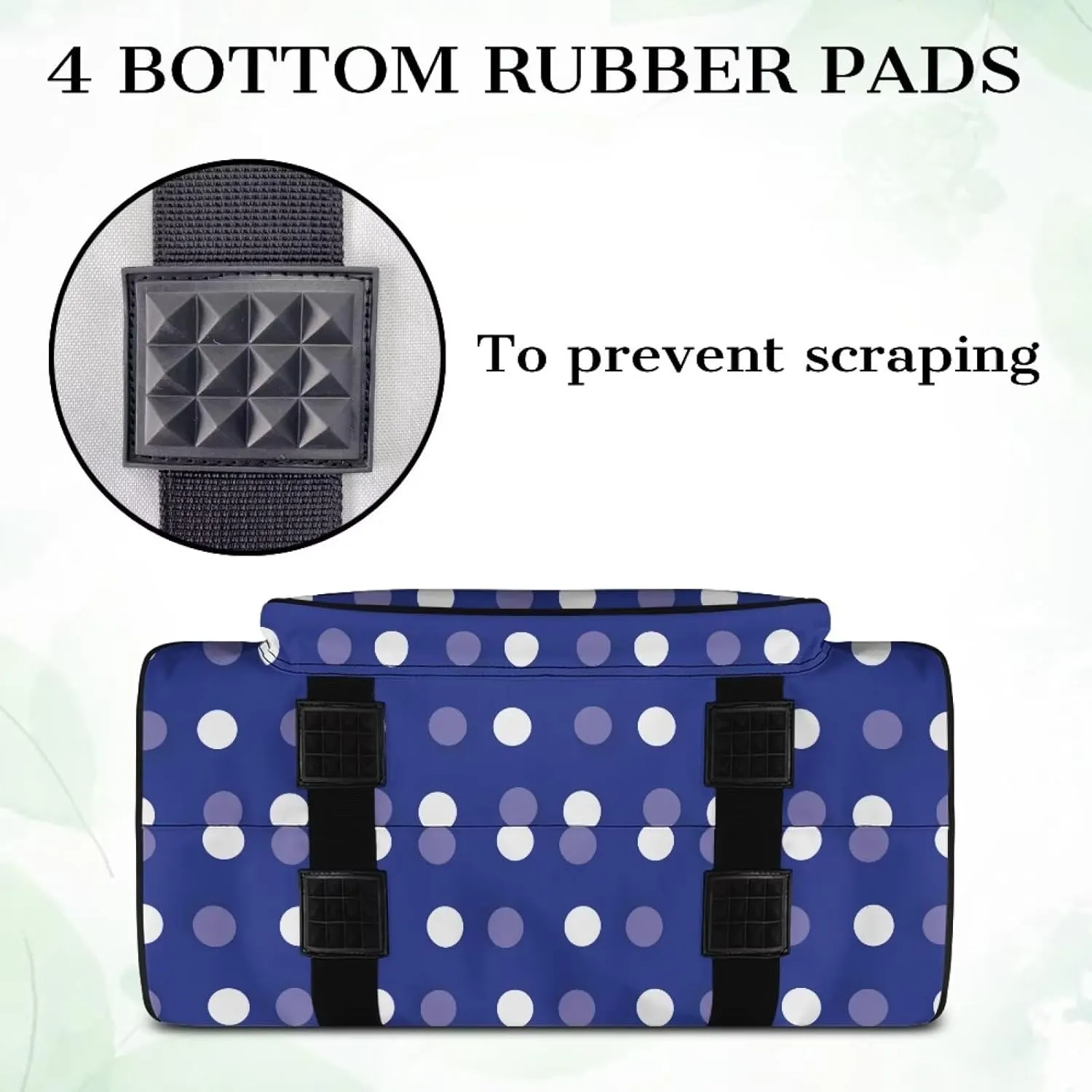 Blue Dot Craft Bag Organizer Tote Bag Sewing Accessories Organizer Craft Supplies Carrier Organizer Crochet Bag