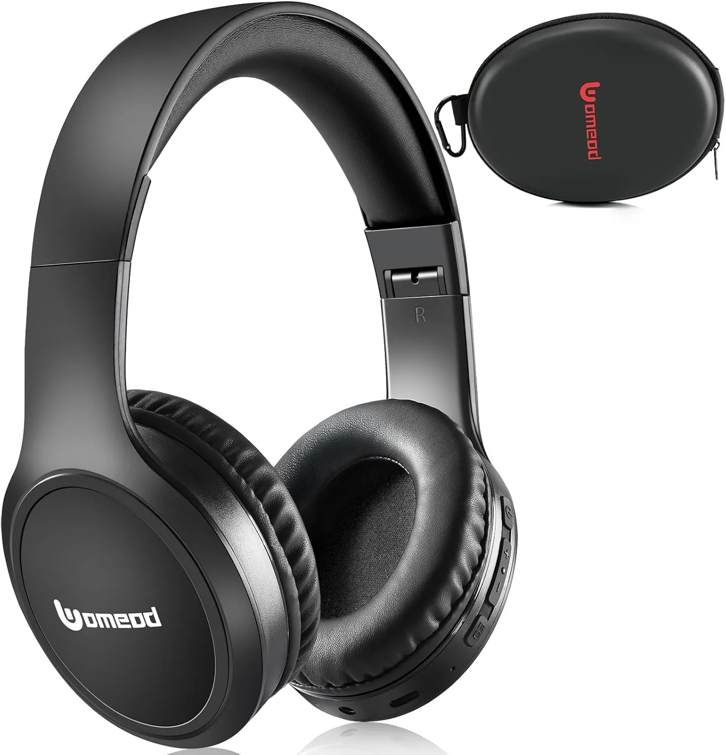 Bluetooth Headphones Over Ear, 70H Playtime and 3 EQ Music Modes Wireless Headphones with Microphone, HiFi Stereo Foldable Lightweight Headset, Deep Bass for Home Office Cellphone PC