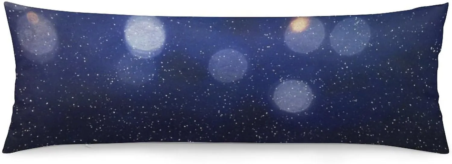 Blur Bokeh Light Background Body Pillow Cover Lightweight Long Pillow Case for Cushion Sofa Living Room Bed 20"×54"