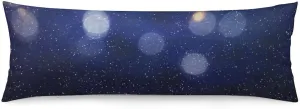 Blur Bokeh Light Background Body Pillow Cover Lightweight Long Pillow Case for Cushion Sofa Living Room Bed 20"×54"