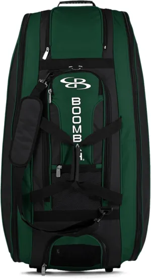 Boombah Beast Rolling Bat Bag - 40" x 14" x 13" - Multiple Color Options - Holds 8 Bats, Glove and Shoe Compartments