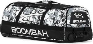 Boombah Brute Rolling Bat Bag - 35" x 15" x 12-1/2" - Digital Camo - Holds 4 Bats and Room for Gear - Wheeled Bag