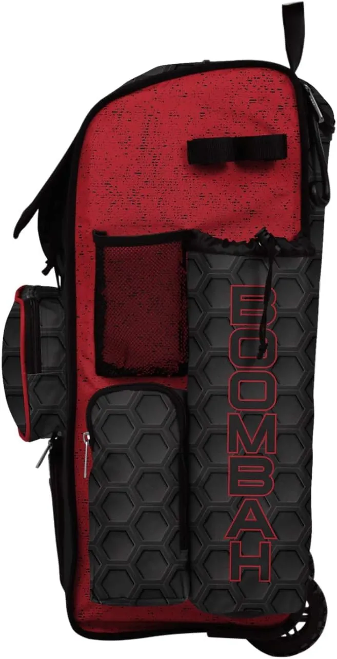Boombah Rolling Superpack 2.0 3DHC Baseball/Softball Gear Bag - 23-1/2" x 13-1/2" x 9-1/2" - Multiple Colors - Telescopic Handle and Holds 4 Bats - Wheeled Version