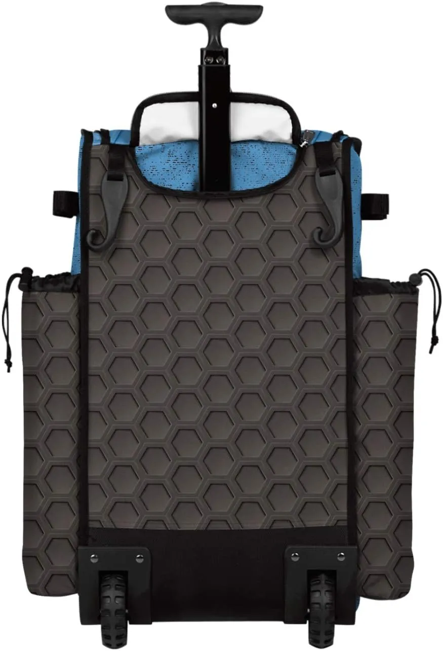 Boombah Rolling Superpack 2.0 3DHC Baseball/Softball Gear Bag - 23-1/2" x 13-1/2" x 9-1/2" - Multiple Colors - Telescopic Handle and Holds 4 Bats - Wheeled Version