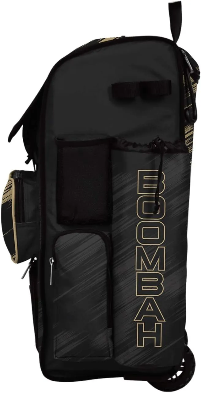 Boombah Rolling Superpack 2.0 Scratch Baseball/Softball Gear Bag - 23-1/2" x 13-1/2" x 9-1/2" - Multiple Colors - Telescopic Handle and Holds 4 Bats - Wheeled Version