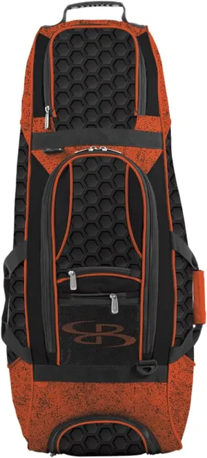 Boombah Spartan Rolling Bat Bag 2.0 3DHC - 38" x 12-1/2" x 12" - Multiple Colors Options - Holds 4 Bats and Much More