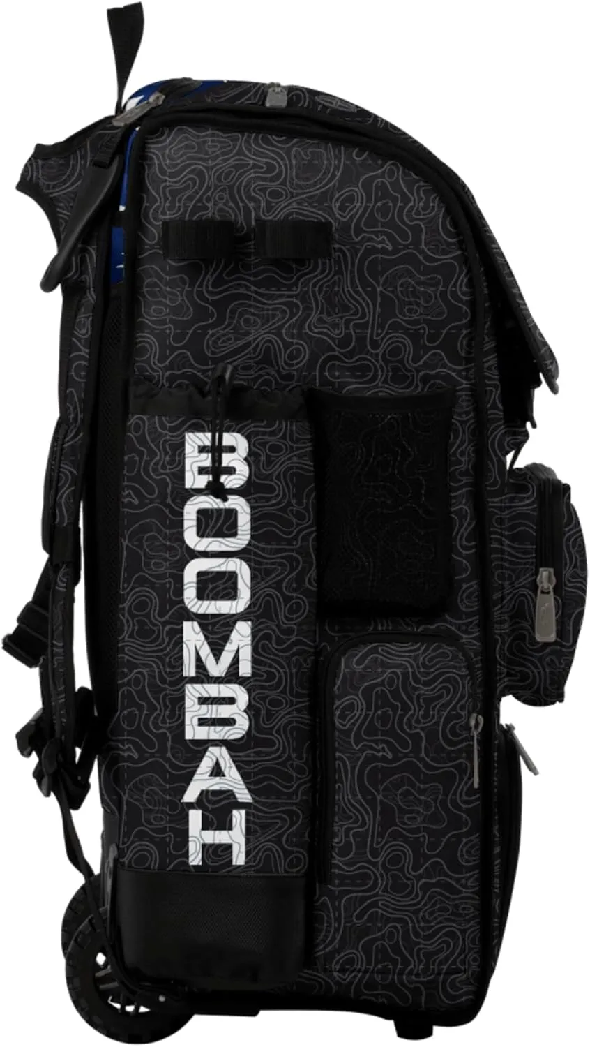 Boombah Superpack Hybrid Rolling Bat Bag - Wheeled & Backpack Version - USA Nation - Multiple Color Options - For Baseball or Softball