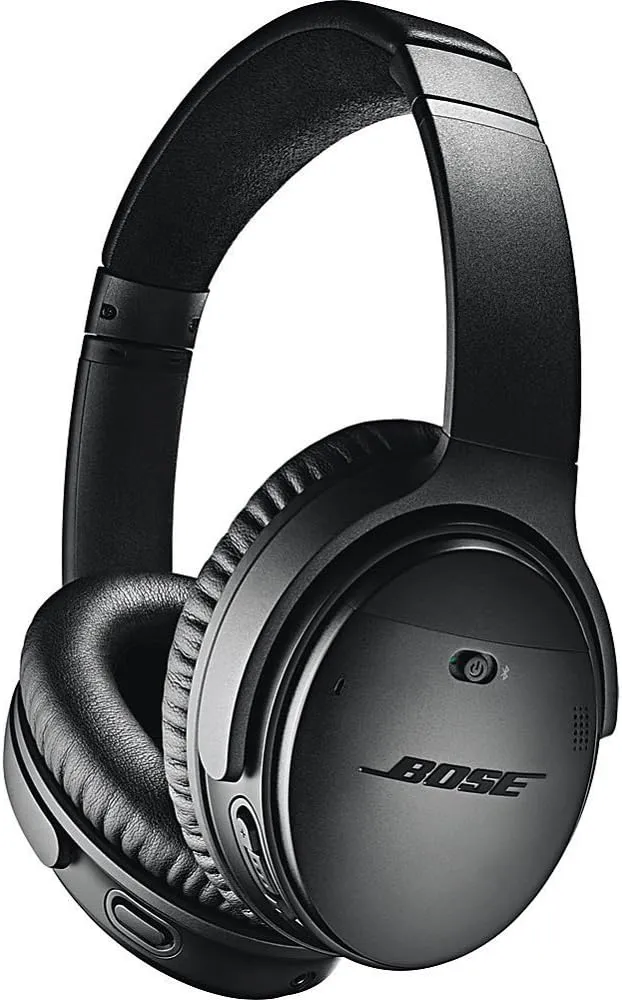 Bose QuietComfort 35 (Series II) Wireless Headphones, Noise Cancelling - Black (Renewed)