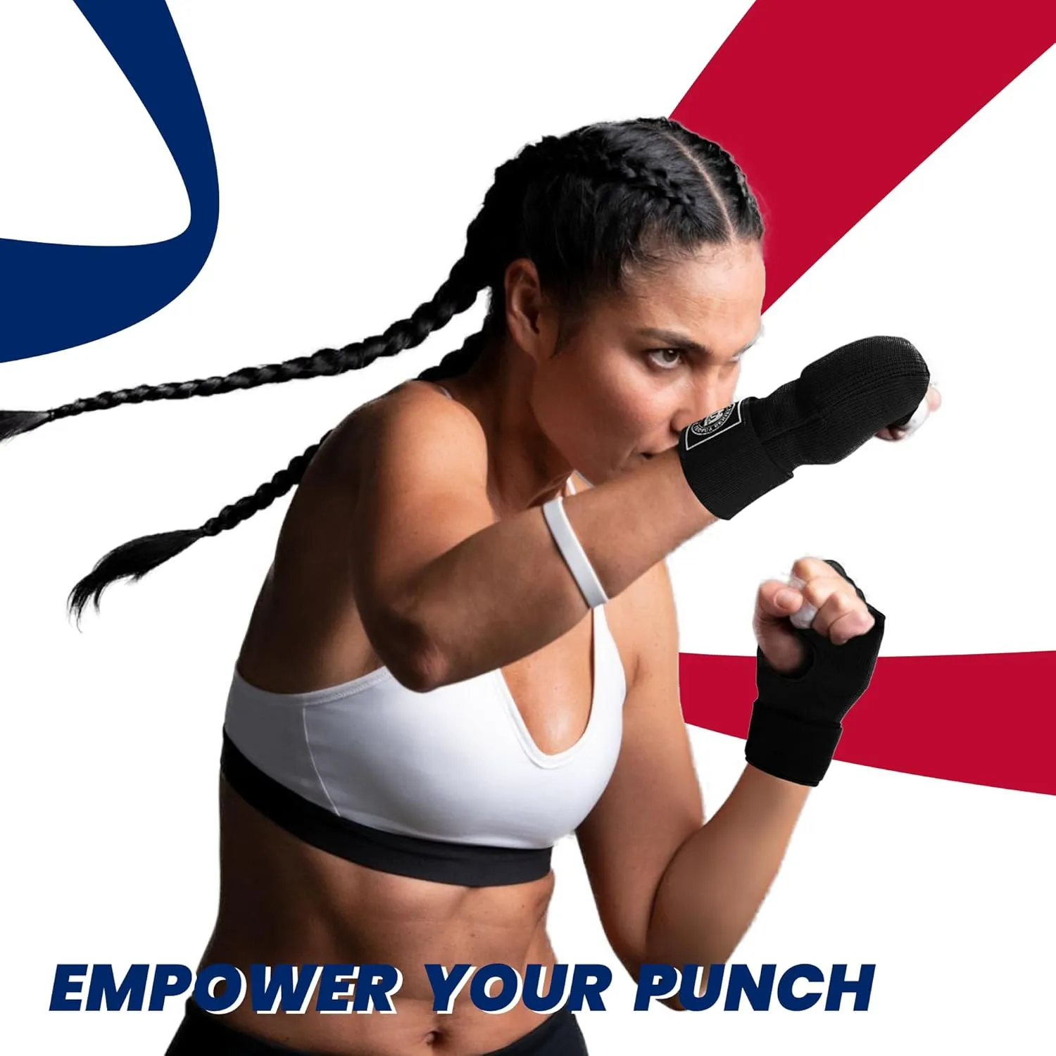 Bout3® Gel Boxing Handwraps for Men & Women - Inner Gloves with Gel Padding for Wrist Support, Comfort, 80cm Long Straps, Impact Protection - Ideal for Boxing, MMA, Kickboxing, Training