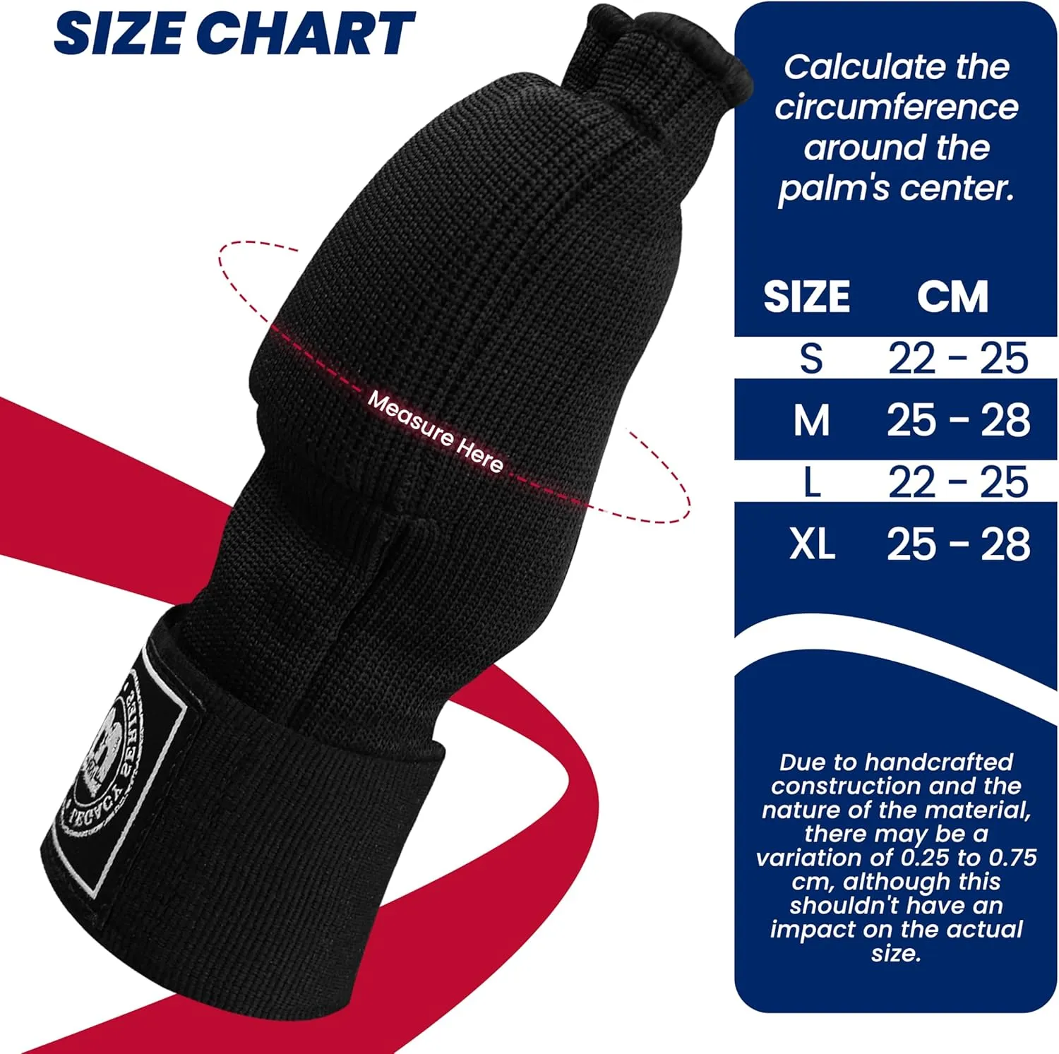 Bout3® Gel Boxing Handwraps for Men & Women - Inner Gloves with Gel Padding for Wrist Support, Comfort, 80cm Long Straps, Impact Protection - Ideal for Boxing, MMA, Kickboxing, Training