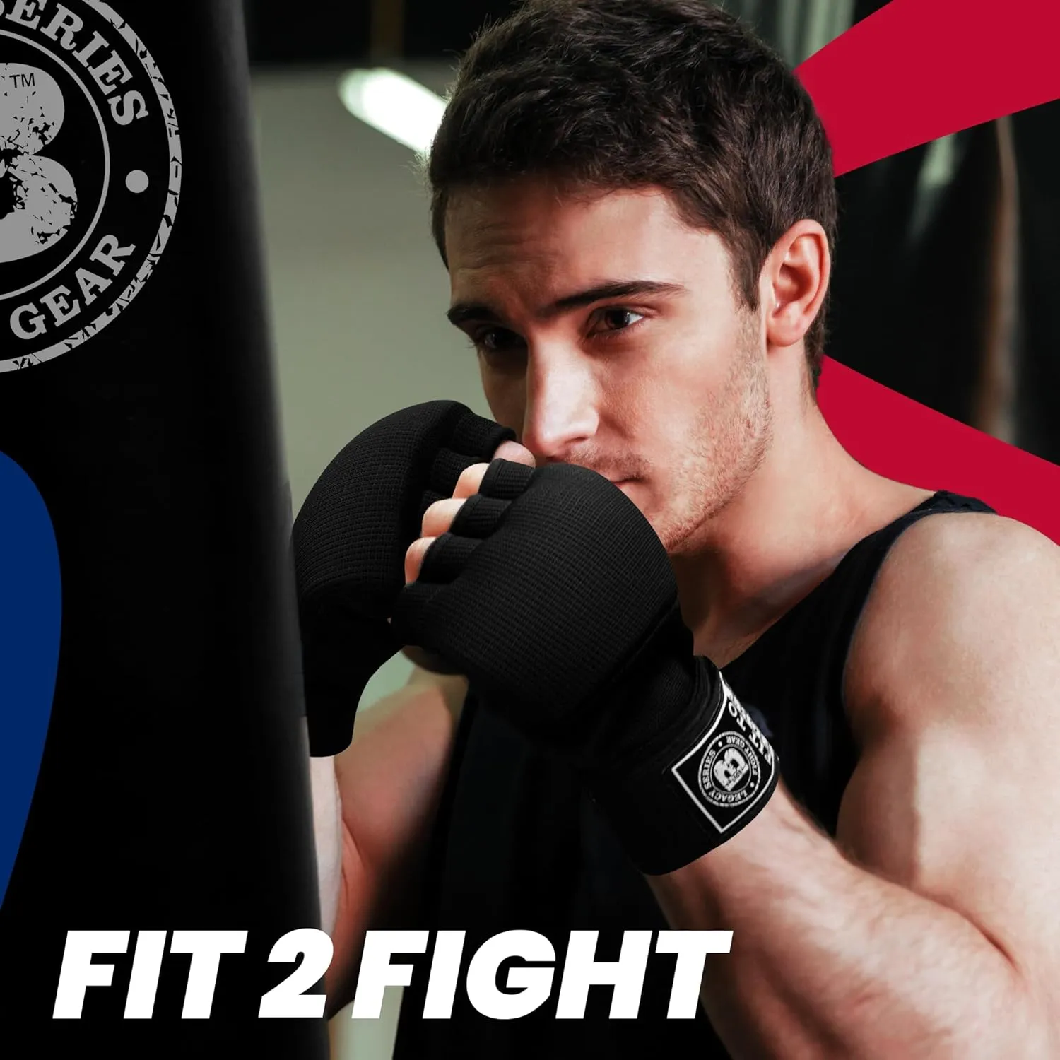 Bout3® Gel Boxing Handwraps for Men & Women - Inner Gloves with Gel Padding for Wrist Support, Comfort, 80cm Long Straps, Impact Protection - Ideal for Boxing, MMA, Kickboxing, Training