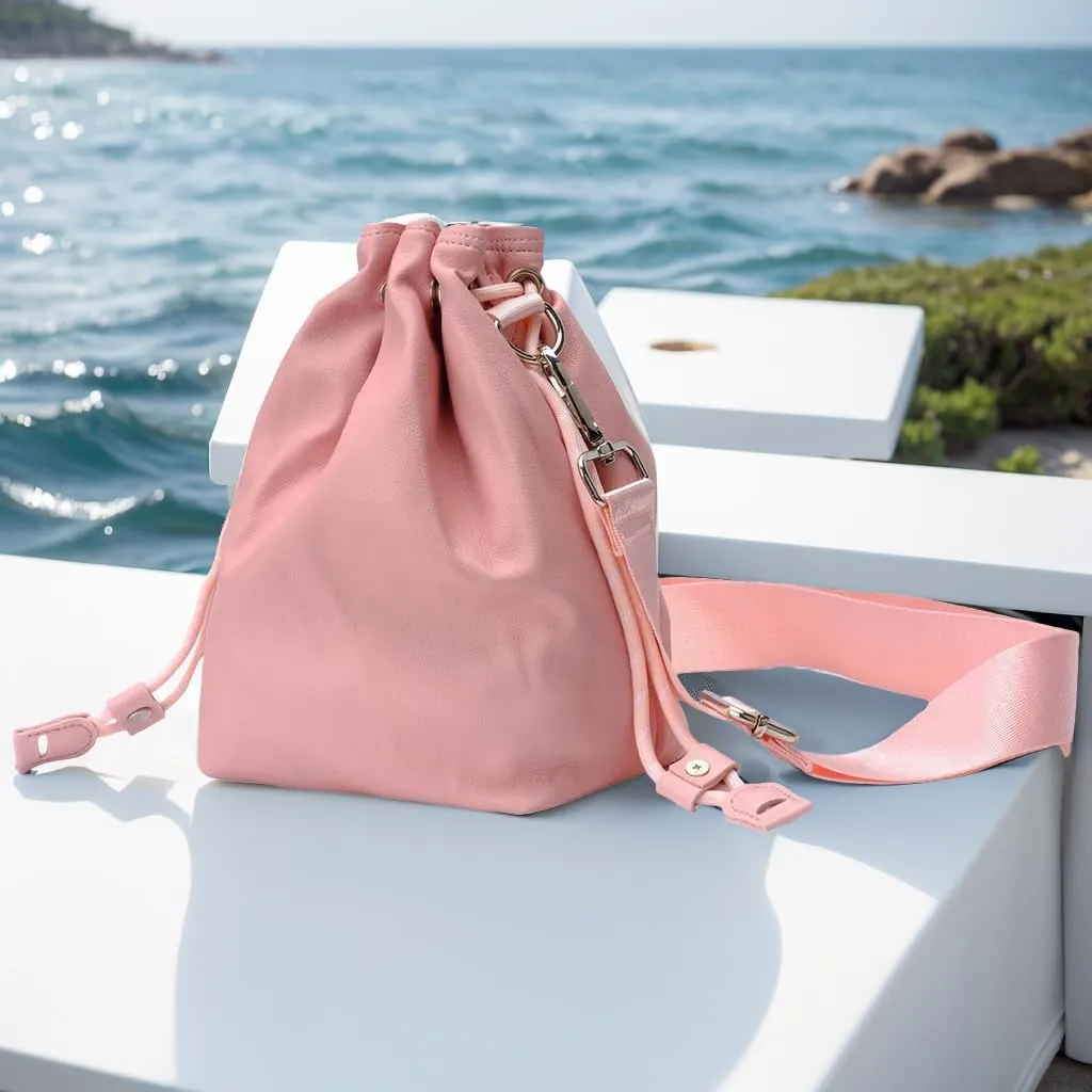 Bowan Small Camera Bag,Camera casing bag,Soft Cute Camera Pouch Handbag compatible with Mirrorless Cameras/Nikon/Canon/Sony/Fuji Camera Case (pink, Small)