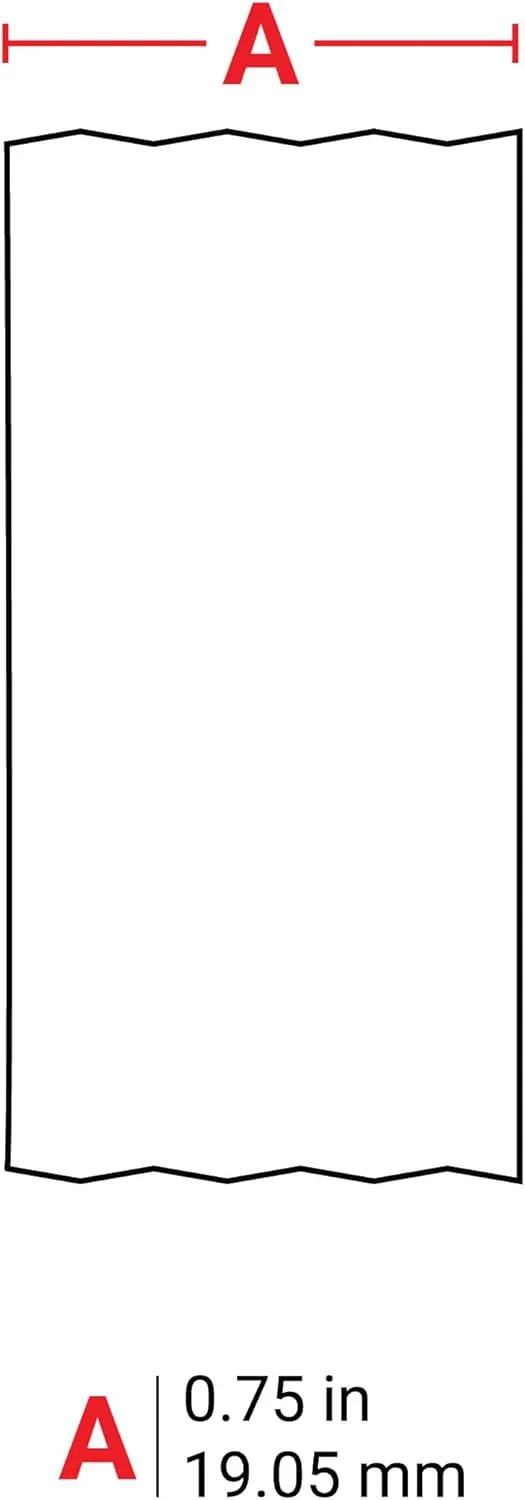 Brady Authentic (M21-750-595-WT) All-Weather Vinyl Label for Indoor/Outdoor ID, Lab and Equipment Labeling, Black on White- For M210, M210-LAB, M211, BMP21-PLUS and BMP21-LAB Printers, .75" W 21' L