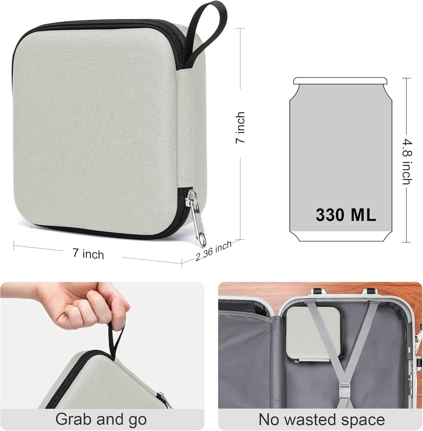 Bukere Travel Sunglasses Organizer Case Adjustable Slot For Multiple Eyeglasses Hard-shell Portable Storage Box for Men Women