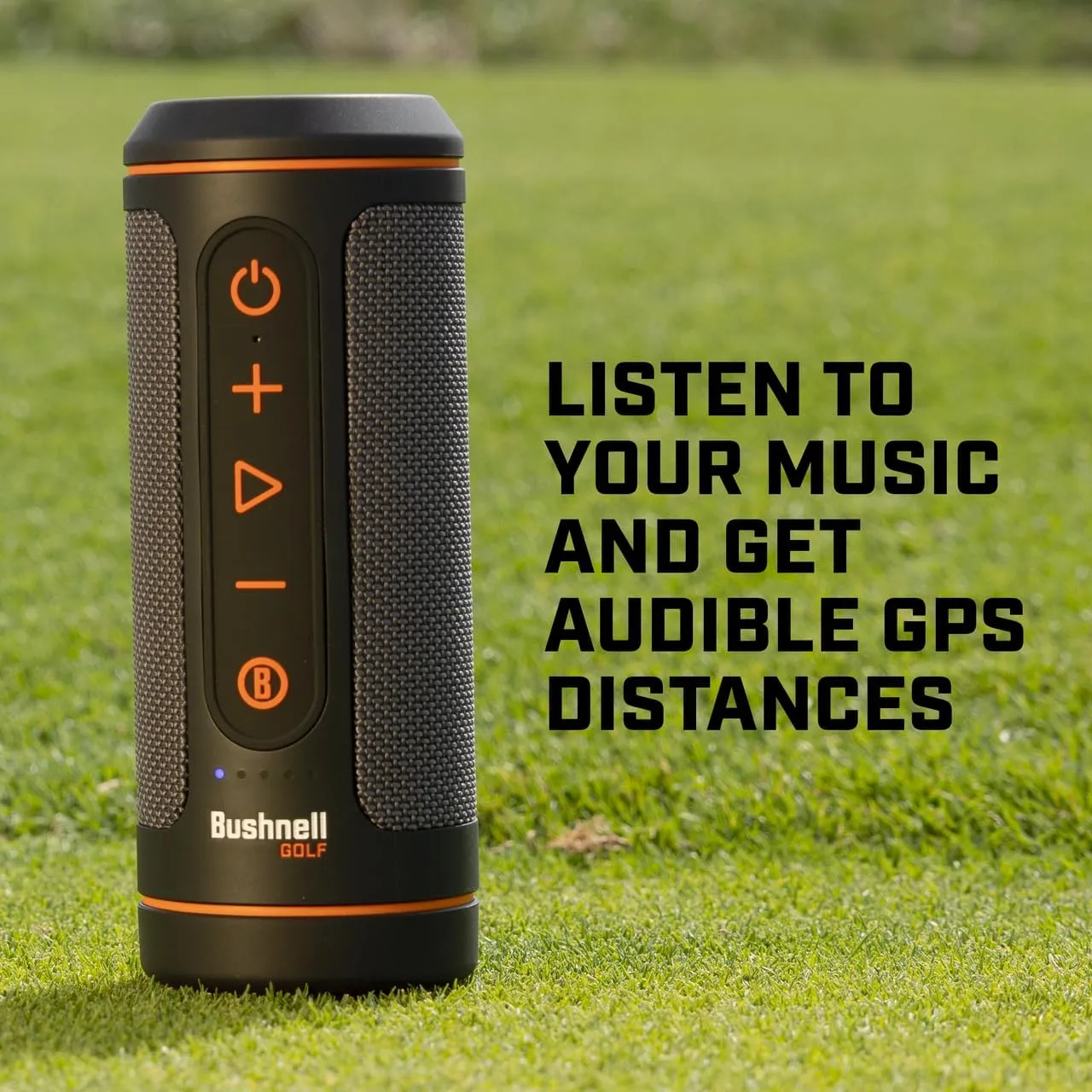 Bushnell Wingman 2 Golf Speaker with GPS (2024) | Remote Controlled Voice GPS Distances, Music, 40,000  Courses, BITE Magnetic Cart Mount - Bundle with PlayBetter Protective Wingman Pouch