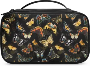 Butterfly Makeup Cases Cosmetic Organizer Bag Make Up Traveling Organizer Bag for Women Lightweight Brush Holder Storage Gift for Daughters,Granddaughters,Girlfriends