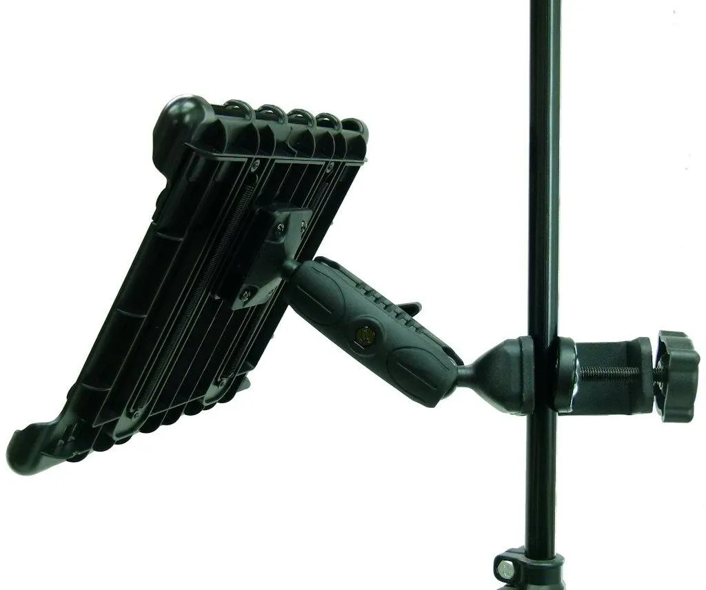 BuyBits Music - Microphone Stand Tablet Clamp Mount Holder for iPad Air 4 (2020) (sku 56212)