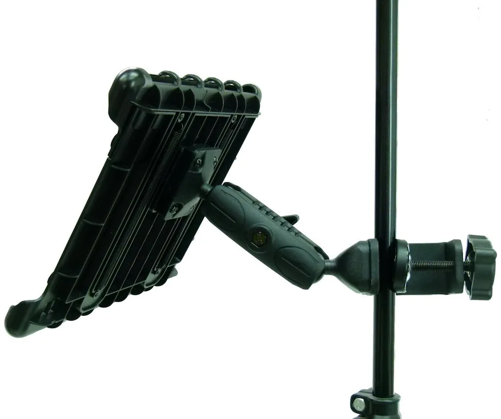 BuyBits Music - Microphone Stand Tablet Clamp Mount Holder for iPad Pro 12.9" (2020) (sku 53919)