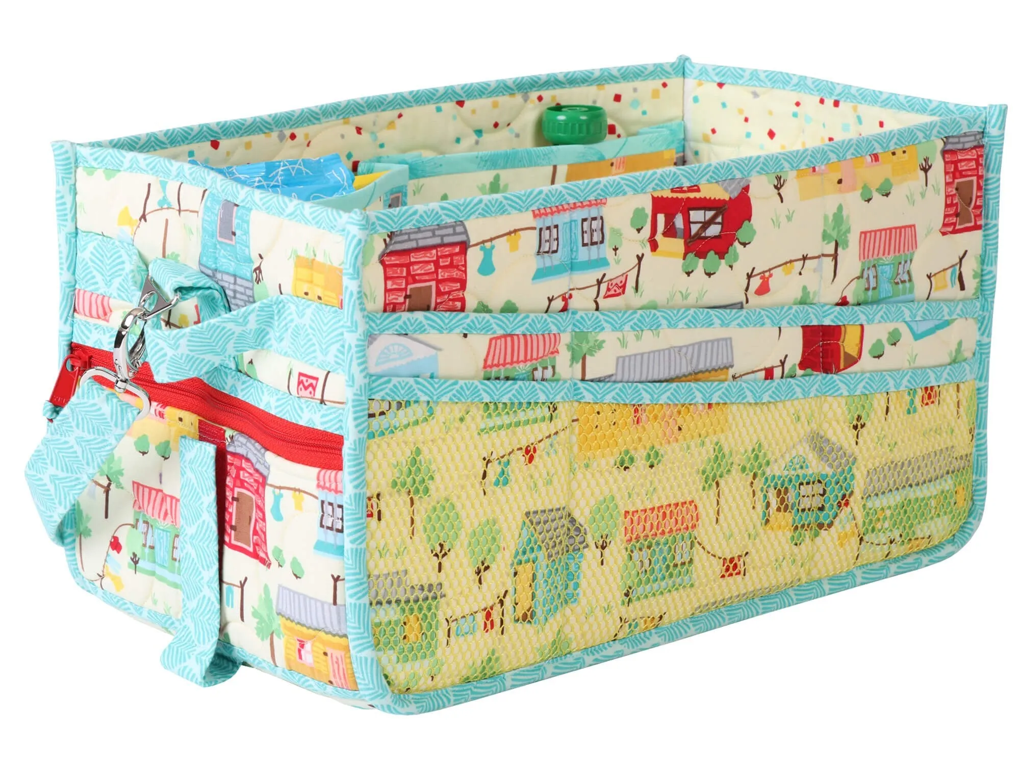 ByAnnie Case Road Trip Organizer Pattern Finished Size: 15.5"x8"x8"  (14 Colors of 18"x54" Mesh Packs Sold Separately)