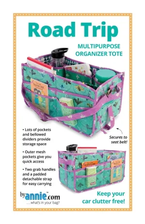 ByAnnie Case Road Trip Organizer Pattern Finished Size: 15.5"x8"x8"  (14 Colors of 18"x54" Mesh Packs Sold Separately)
