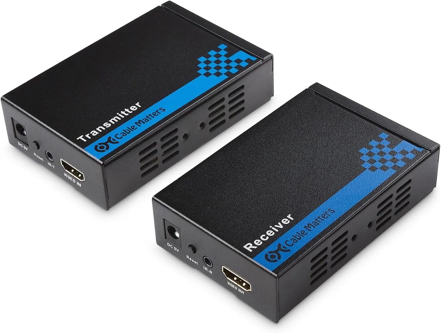 Cable Matters Wall Mount HDMI Extender with TCP/IP - Up to 300 Feet, 1080P, 1-to-Many Setup, HDMI Over Ethernet Extender (Model: 103002)
