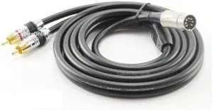 CablesOnline 10ft 7-Pin Din Male to 2-RCA Male Professional Premium Audio Cable for Bang & Olufsen, Naim, Quad...Stereo Systems (BO-2710)