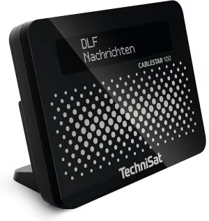 Cablestar 100 DVB-C Radio Tuner, Cable Radio, Radio for Digital Cable TV from Vodafone, Unitymedia etc. (for Upgrading an Existing Music System) Black