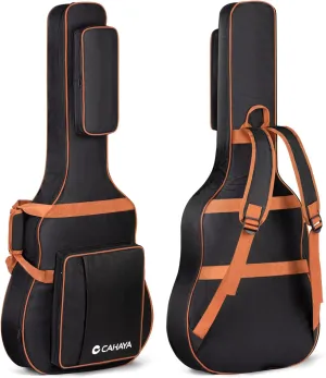 CAHAYA Guitar Gig Bag Acoustic Guitar Bag Padded Soft Guitar Cases Cover Compatible with 40 41 42 In Guitars CY0294