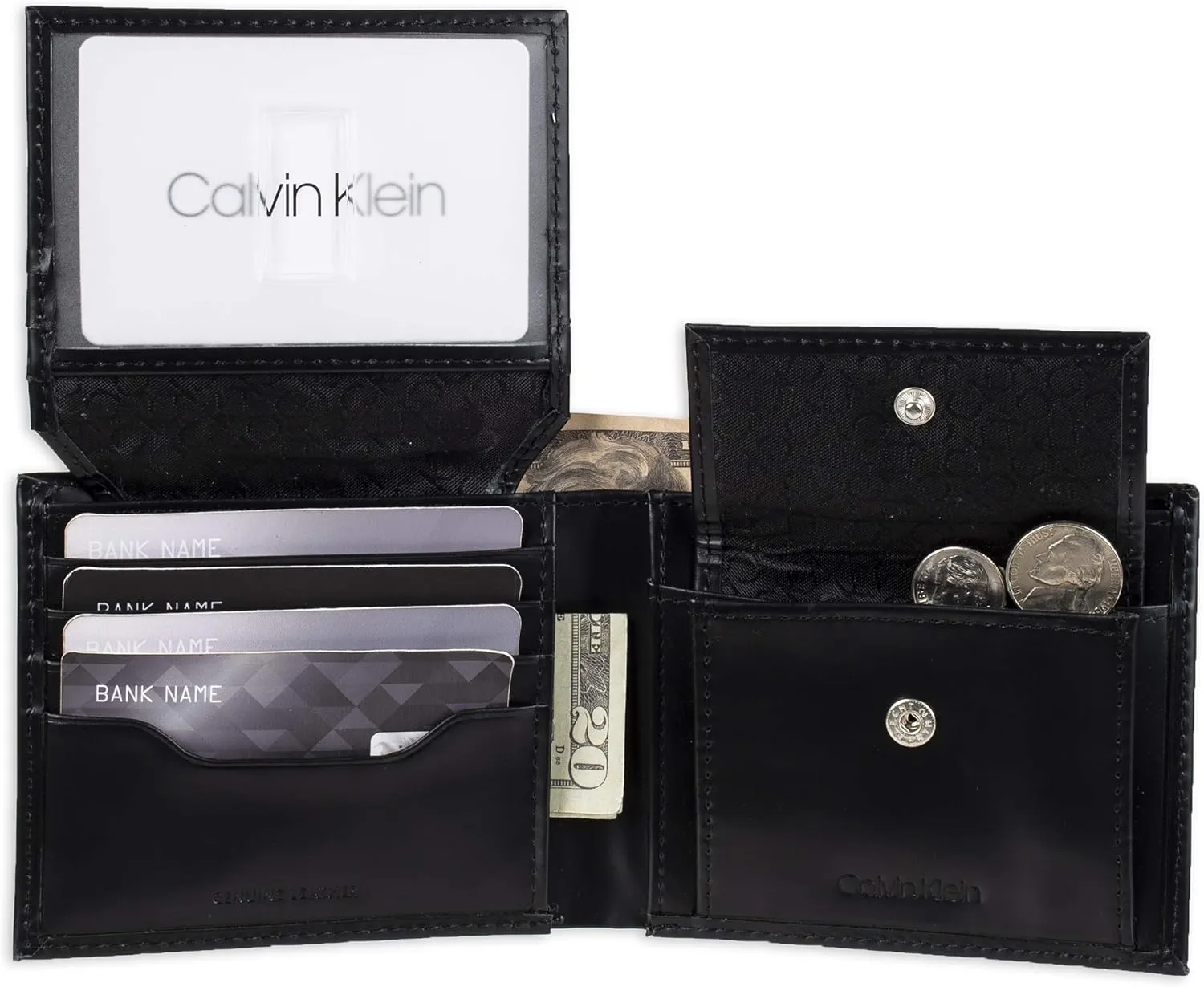 Calvin Klein Men's Wallet Sets-Minimalist Card Cases, Bifold Wallets