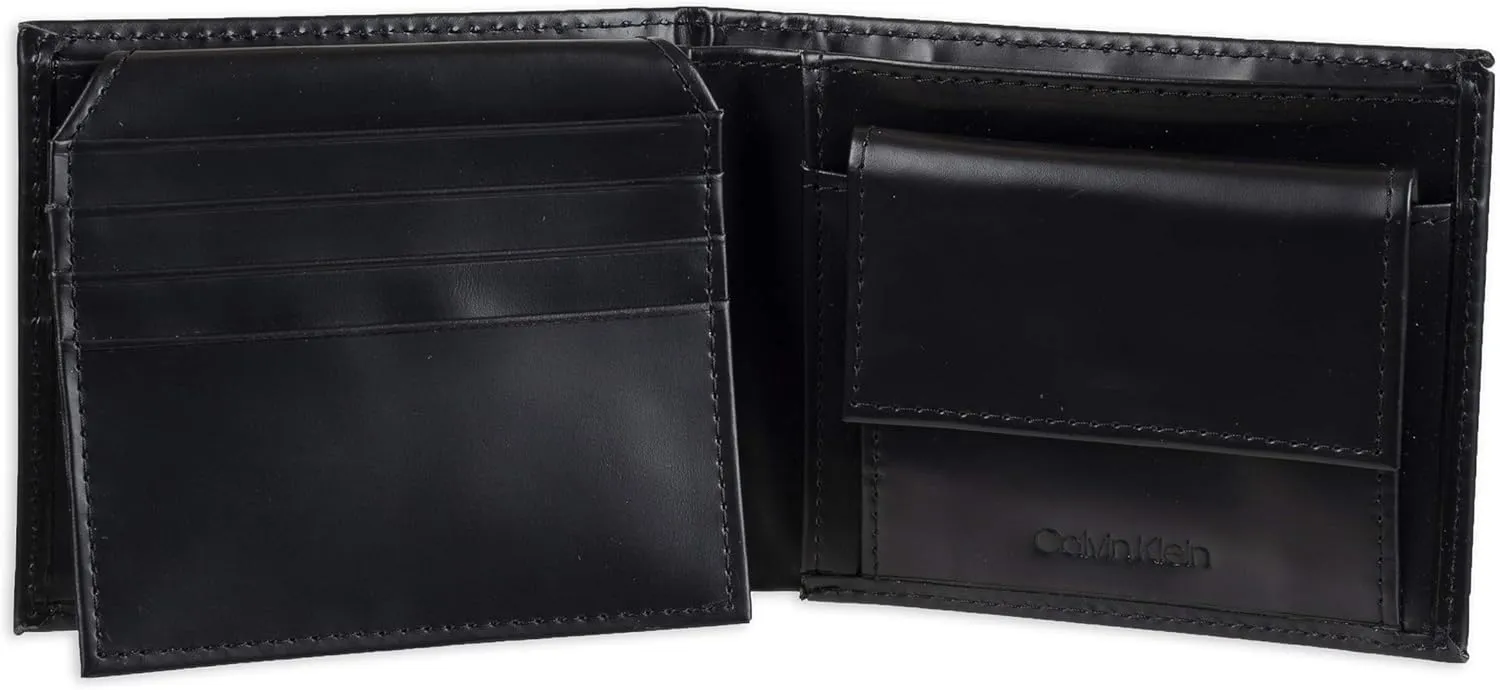 Calvin Klein Men's Wallet Sets-Minimalist Card Cases, Bifold Wallets
