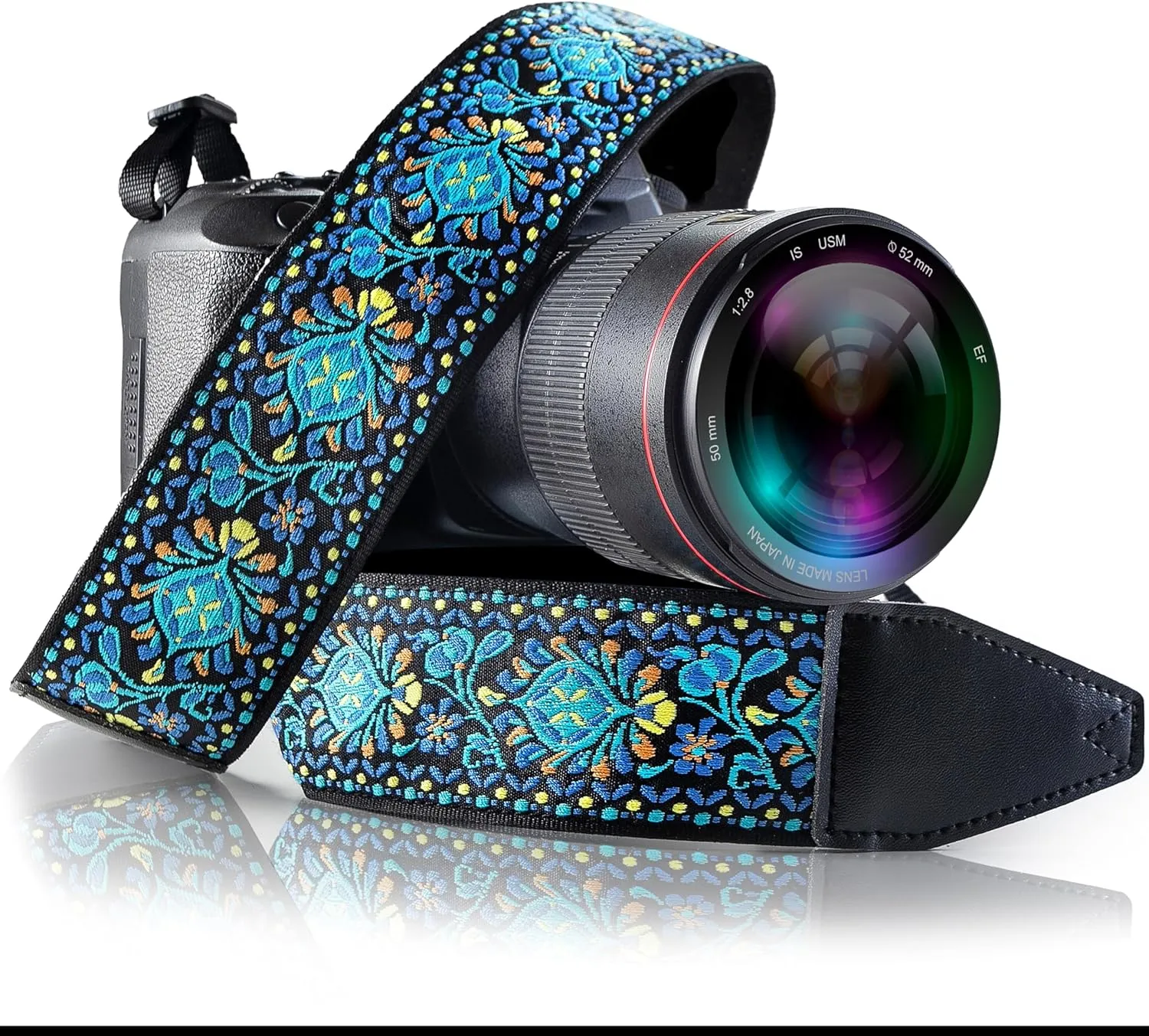 Camera Strap For Photographers Padded Universal Fit Neck Shoulder & Crossbody Strap Quick Release For DSLR/SLR/Mirrorless Canon Nikon Sony Olympus Compatible Photographer Gift for Men & Women - Blue