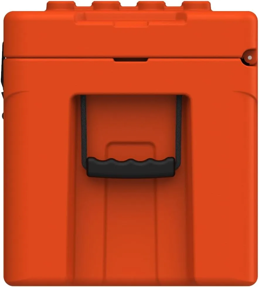CAMP-ZERO Premium 78L Cargo & Equipment Storage Case with Coated Stainless Steel Latching and Locking System (Orange)