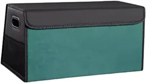 Car Storage Boot for Dodge Scat Pack/Challenger,Car Storage Trunk Organizers Car Storage Travel Box Collapsible,B Large-D Green