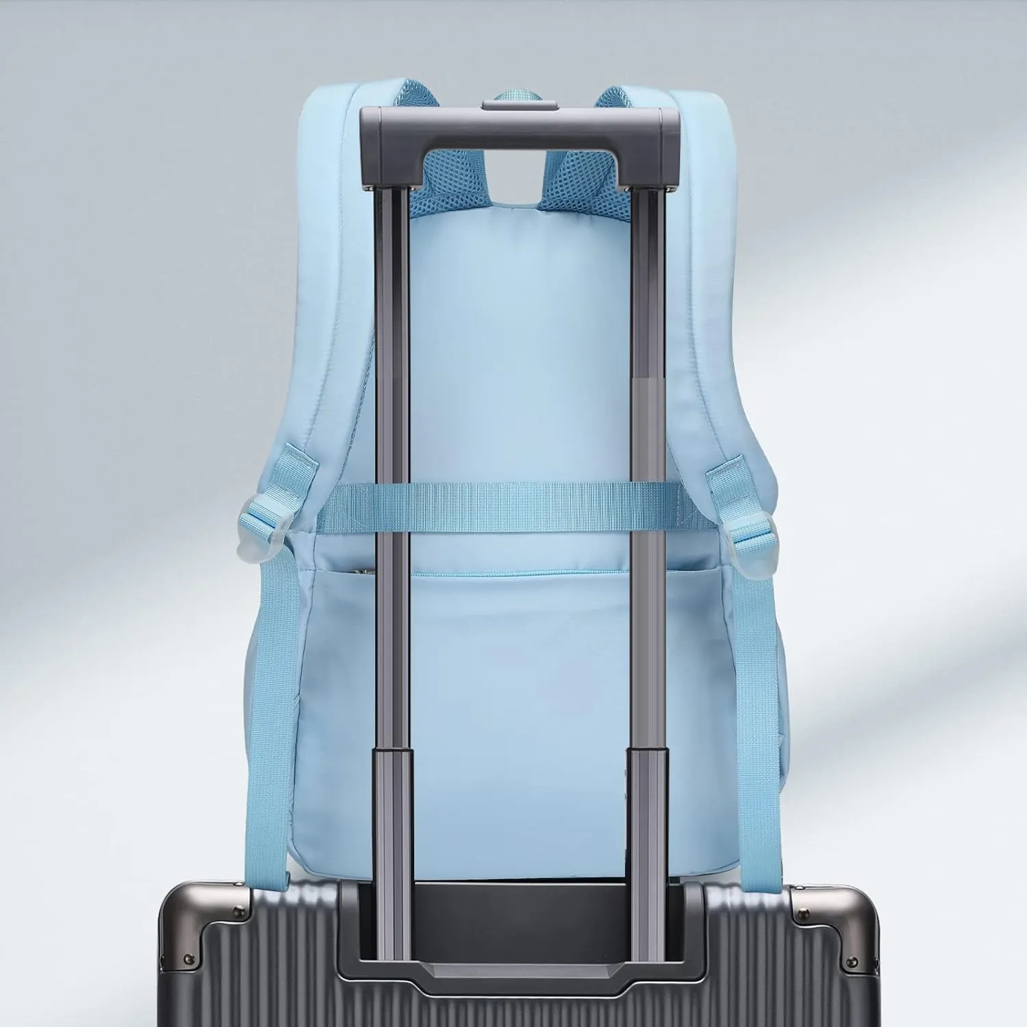 Caran·Y 30L Kids Backpack for Girls & Boys Ages 6-18 -Lightweight School Backpack Multi-Pocket Design Adjustable Straps Durable Water-Resistant Aqua Blue Ideal for Elementary to High School Students