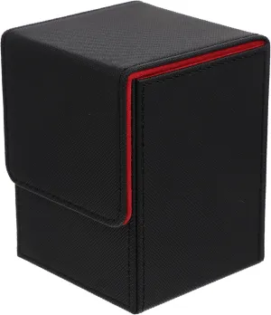 Card Storage Box for Gaming Pu Leather Case Card Organizer Compact Portable