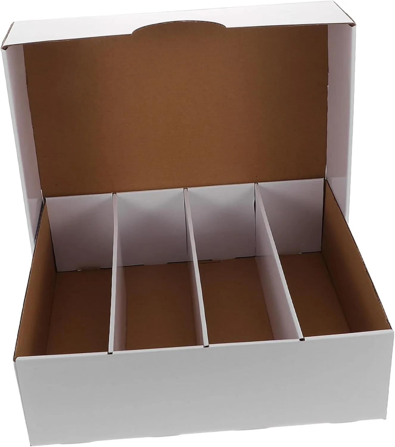 Cardboard Organizer for Game Cards Lightweight Multi Compartment Design for Sports and Space Saving and Portable