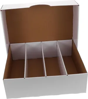 Cardboard Organizer for Game Cards Lightweight Multi Compartment Design for Sports and Space Saving and Portable