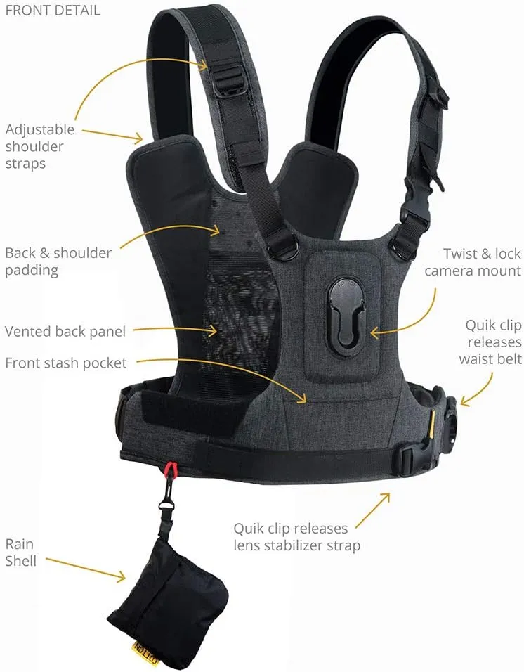 Carrier CCS G3 Camera Harness System for One Camera - Grey