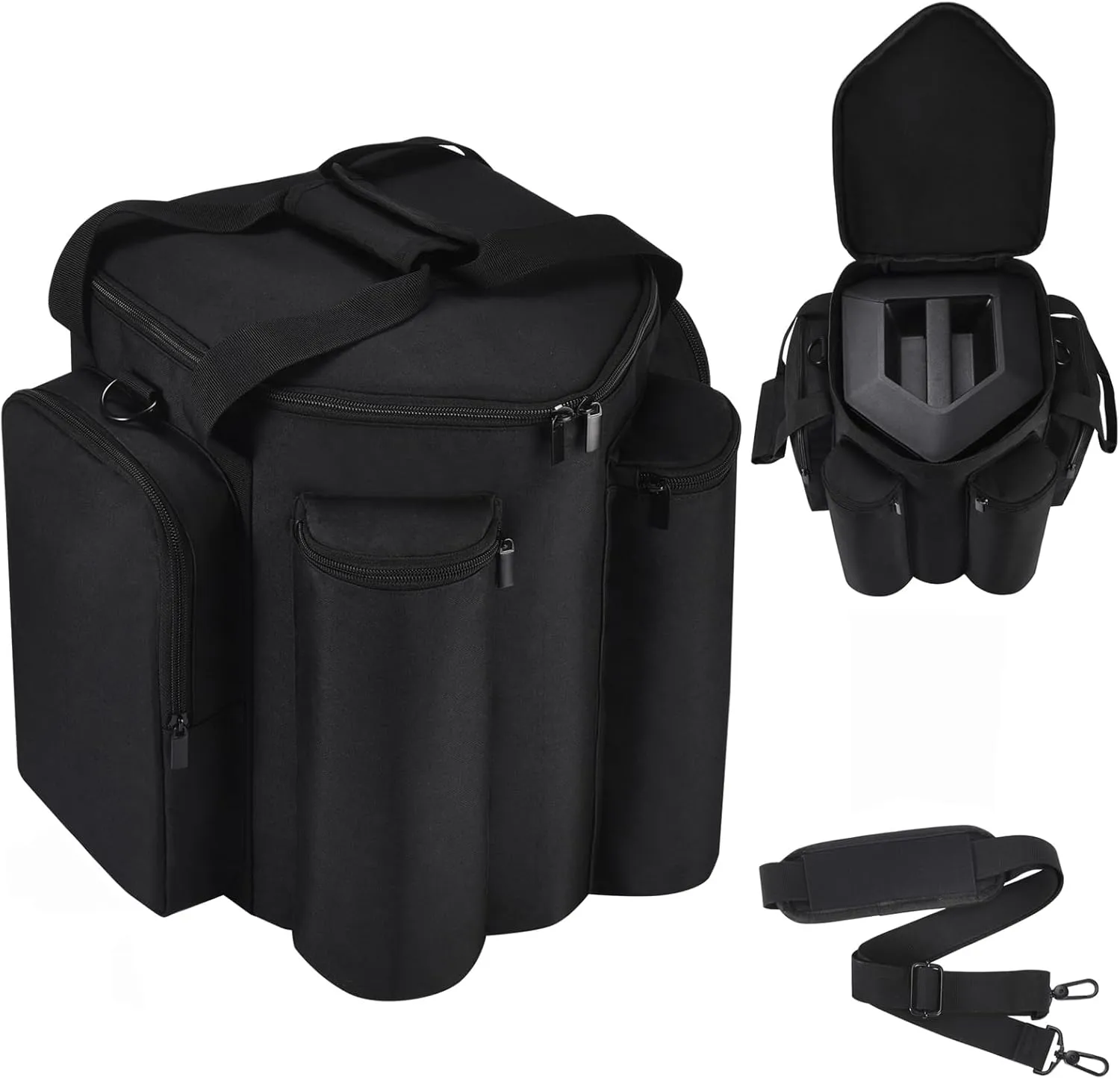 Carrying Case Travel Bag Compatible with Bose S1 Pro ,Portable Bluetooth Speaker Cover Compatible with Bose S1 Pro with Shoulder Strap & Extra Pockets for Microphone,Charger,Cable,Accessories(Black)