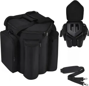 Carrying Case Travel Bag Compatible with Bose S1 Pro ,Portable Bluetooth Speaker Cover Compatible with Bose S1 Pro with Shoulder Strap & Extra Pockets for Microphone,Charger,Cable,Accessories(Black)