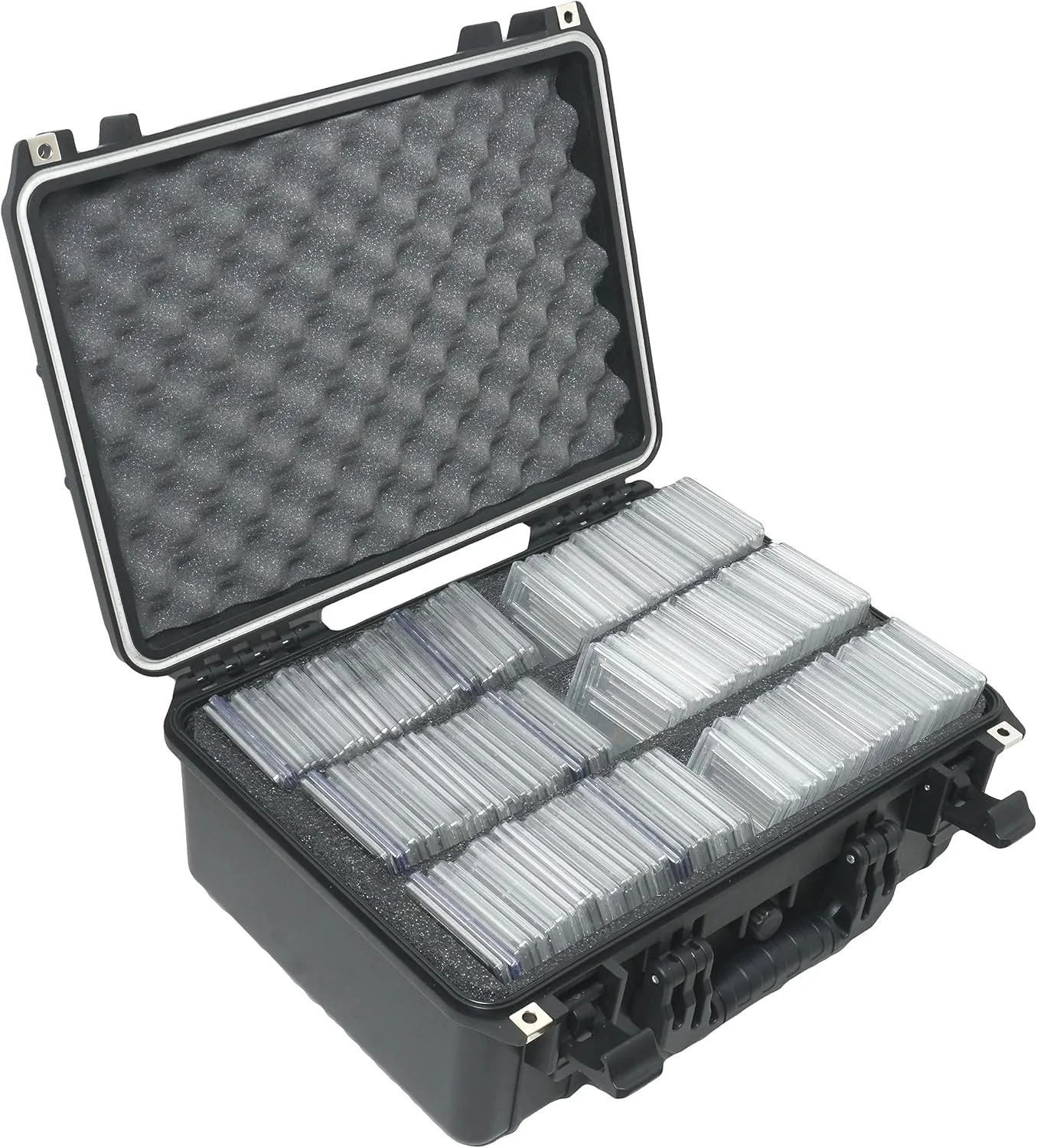Case Club 207 Graded Card Slab Carrying Case- Slotted Storage Fits PSA/BGS/FGS/ & More Graded Slabs- Sports/Trading Collector Box for MTG/Baseball- Travel Holder for Slabs/Sleeves/Loose Cards