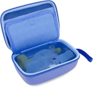 CASEMATIX Blue Travel Case Bag Compatible with Asthma Inhaler, Masks, Spacer Chamber - CASE ONLY, Spacer NOT Included